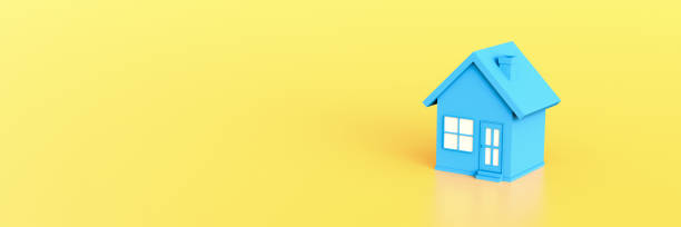 istock Blue house Hunting and searching concept 1462935010