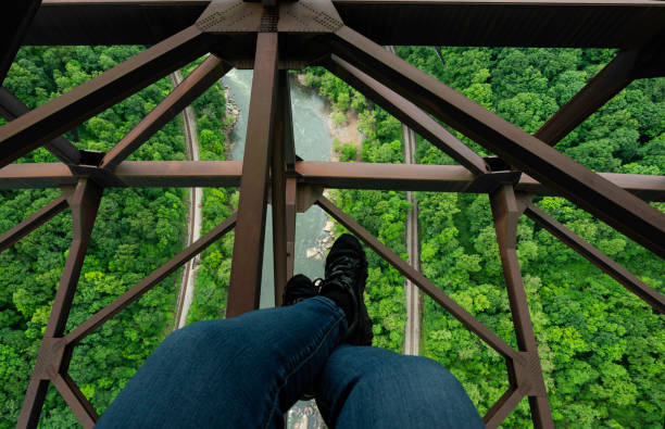 istock Dangling feet over the New River Gorge 1462936399
