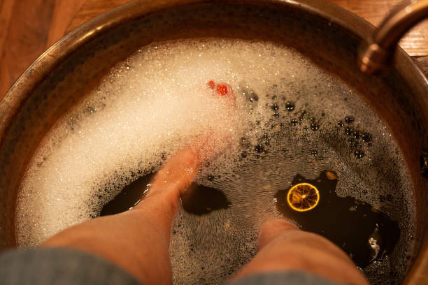 istock Herbal foot soak at Pomona Spa 1462936456