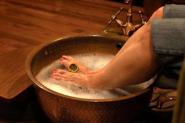 istock Herbal foot soak at Pomona Spa 1462936612