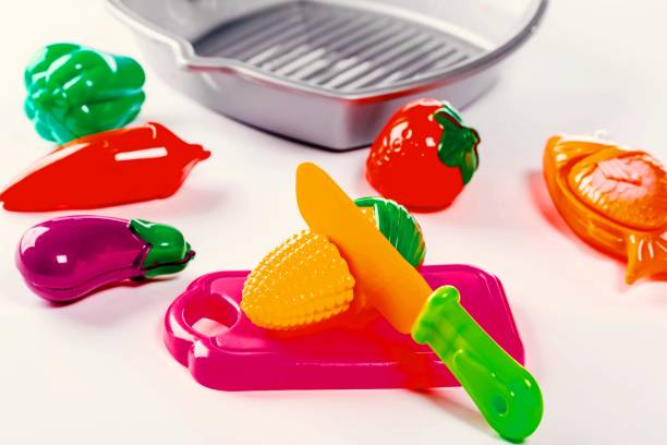 istock Baby toys vegetables on white background 1462943605