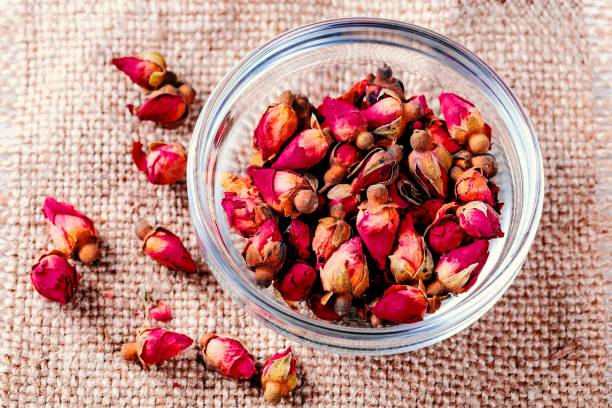 istock Dried rose bud, which are used for making tea 1462949813