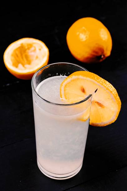 Refreshing Lemonade in the glass
