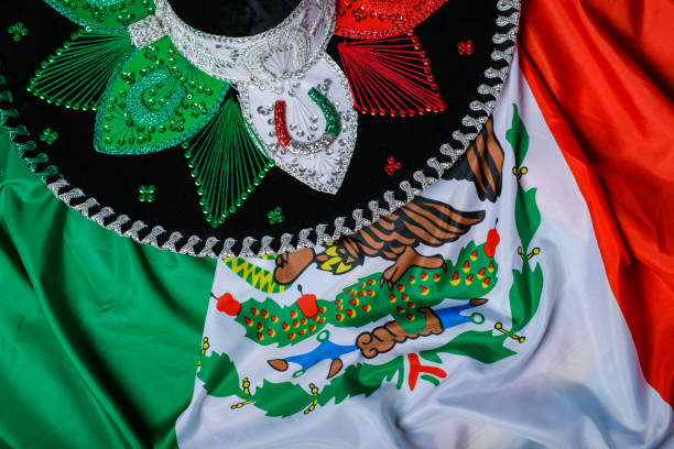 istock Tricolor mariachi hat on the Mexican flag. 1462960147