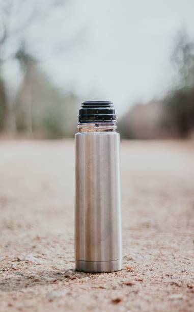 istock Vertical shot of a metal Thermos 1462969537