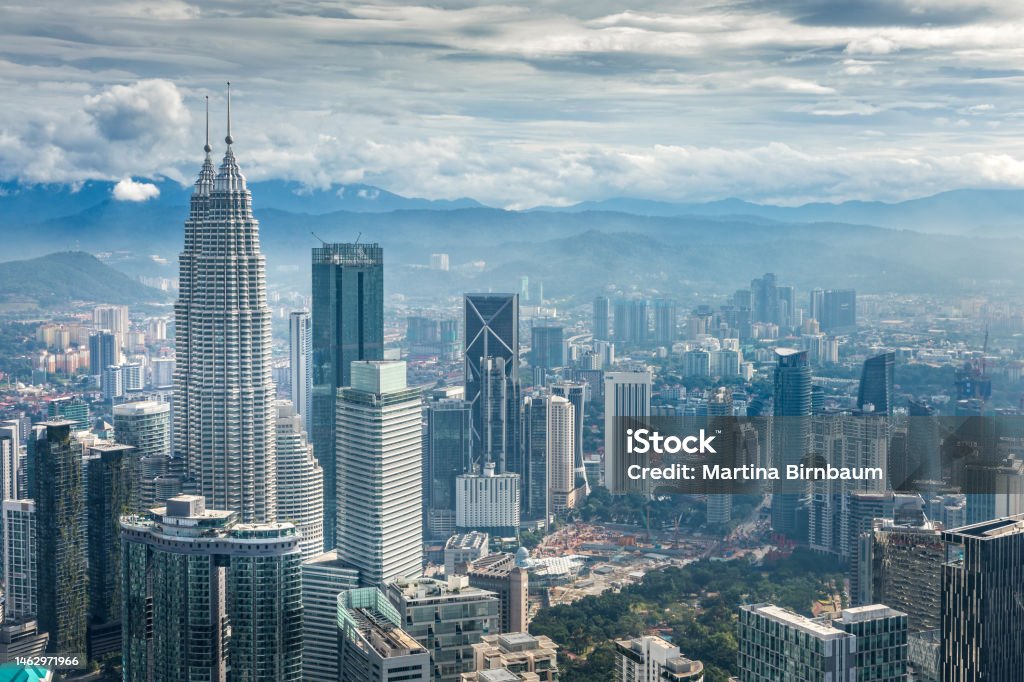 Panoramic view over the city of Kuala Lumpur, Malaysia Kuala Lumpur Stock Photo