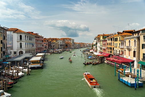 Wide angle view of the Grand Canal