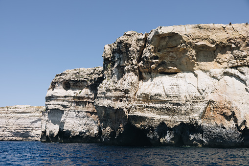 A beautiful seacoast landscape in Malta