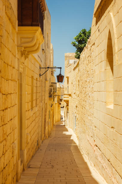 istock Empty narrow street in Malta 1462980948