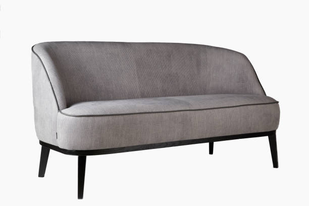 istock Gray, soft tub sofa isolated on a white background 1462985319