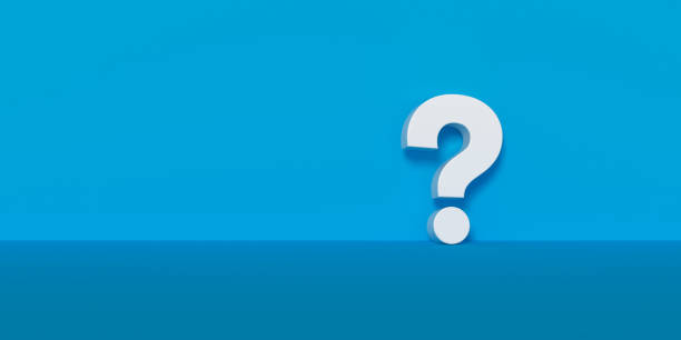 istock White question mark symbol on blue wall room with copy space, question, faq or brainstorming concept, 1462985368