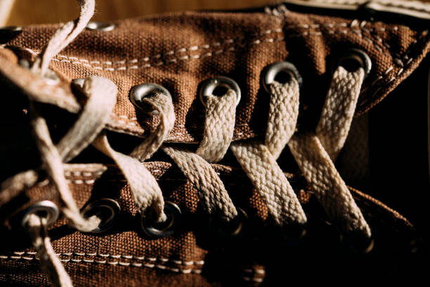 istock Closeup of sneaker laces 1462988070