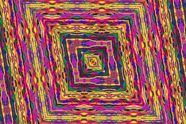 A hand-painted colorful background edited with Kaleidoscope filter