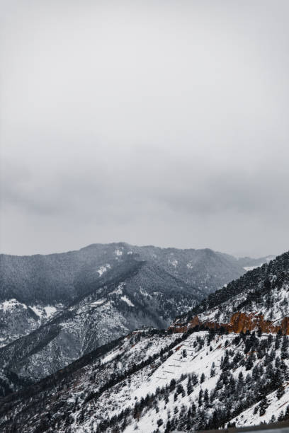 istock Shot of a Snowy mountains 1462996381