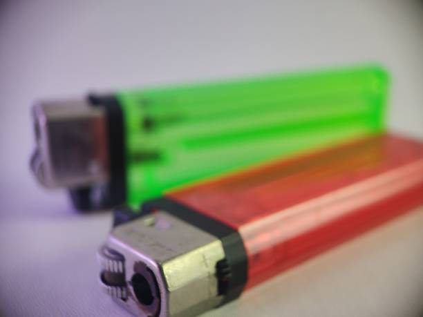 istock a pair of gas lighters red and green, 1463022914