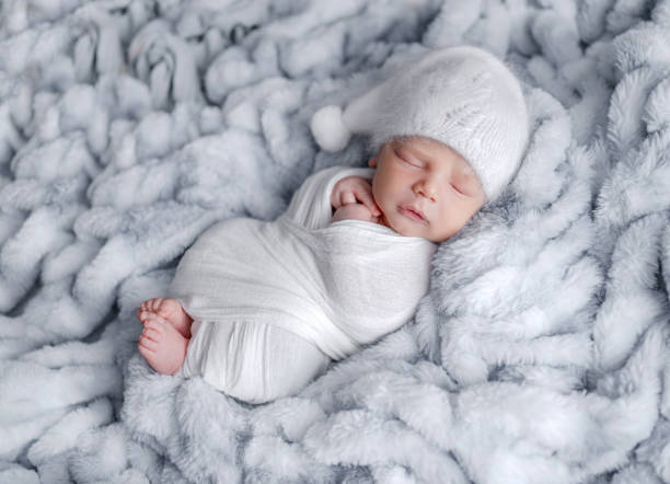 istock Cute newborn baby boy portrait 1463023013