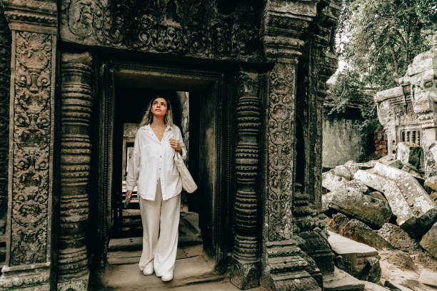 Asian female tourist Thailand.