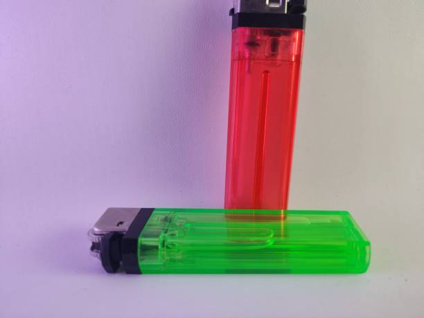 istock a pair of gas lighters red and green, 1463023984
