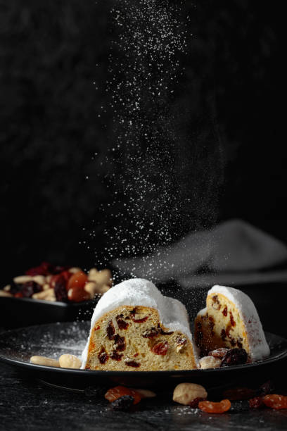 istock Traditional fruit cake for Christmas with raisins and nuts. 1463027662