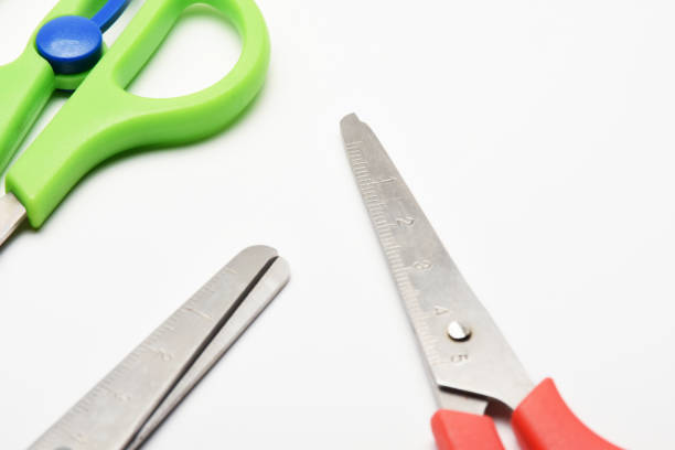 istock Scissors, group of measuring scissors on the white background 1463028887