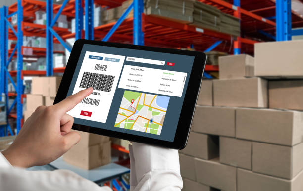 istock Delivery tracking system for e-commerce and modish online business 1463044760