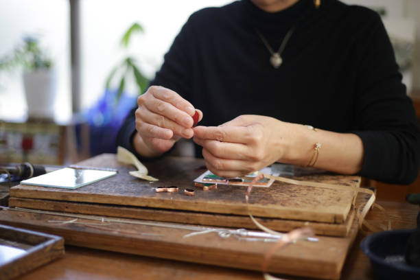 istock A woman making a stained glass work 1463052173