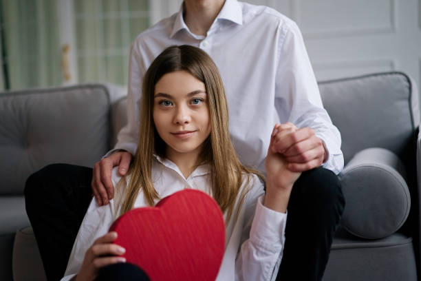 istock Couple celebrating Valentine's Day 1463054878