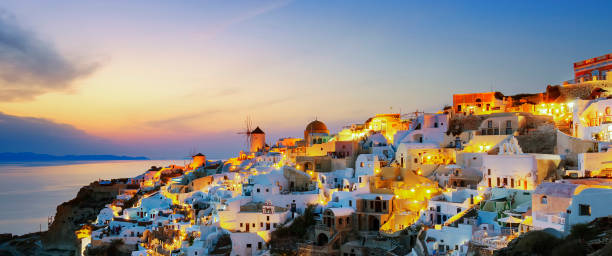 istock View of Oia at sunset 1463055736