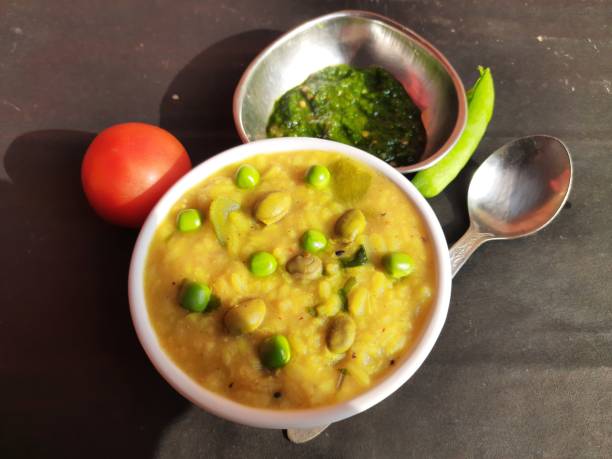 istock Famous Indian Food Khichdi is ready to serve. 1463076636