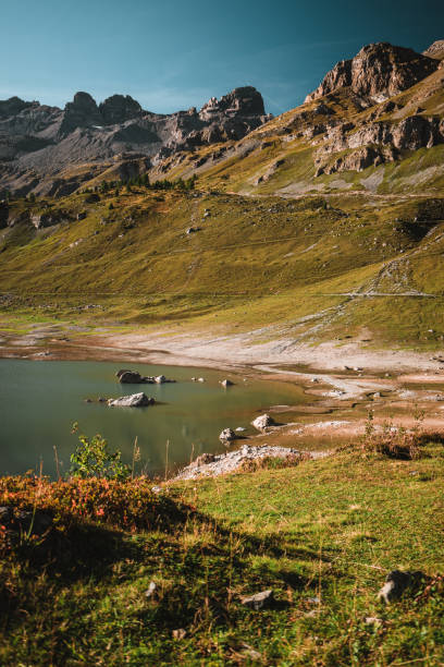 istock Spectacular lake in the Alps 1463079425