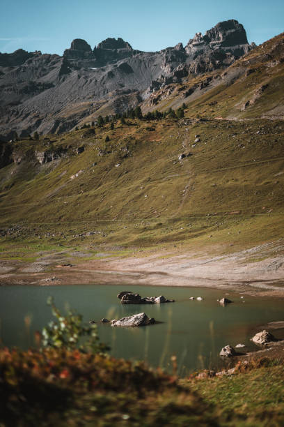 istock Spectacular lake in the Alps 1463081036