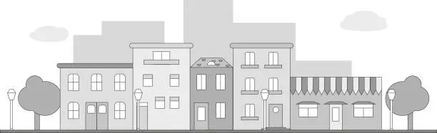 Vector illustration of City street