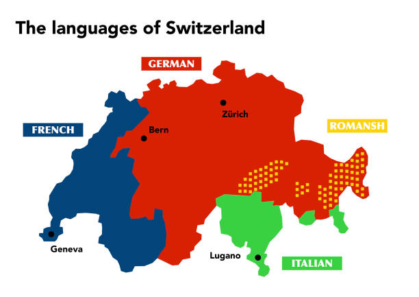 języki urzędowe szwajcarii - berne canton stock illustrations