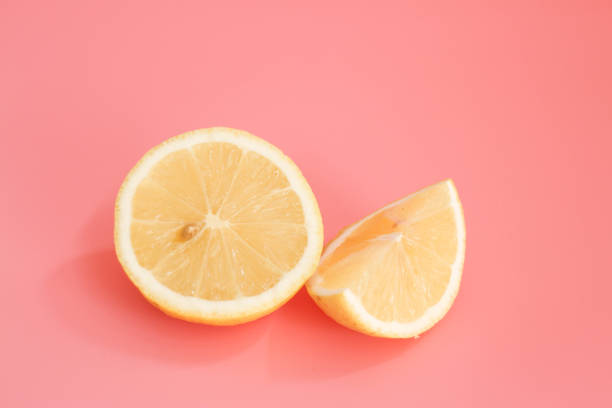 Close up half lemon