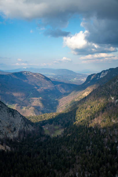 istock mountain landscape in switzerland view direction valley 1463095476