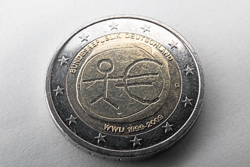 rare wwu 2009-1999 2 euro coin