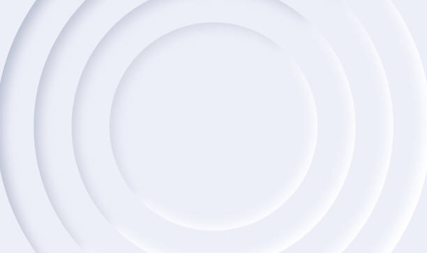 円レイヤー抽象的背景 - white background concepts three dimensional shape order点のイラスト素材／クリップアート素材／マンガ素材／アイコン素材