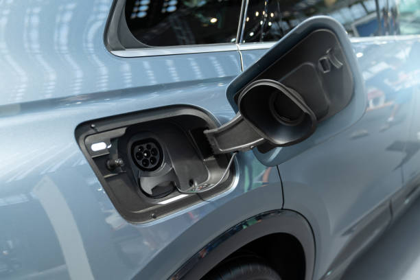 istock Electric car inlet 1463110822