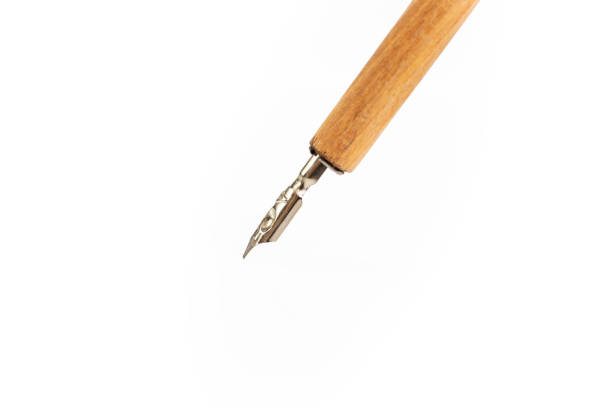 istock Dip nib ink pen isolated on white background 1463112398