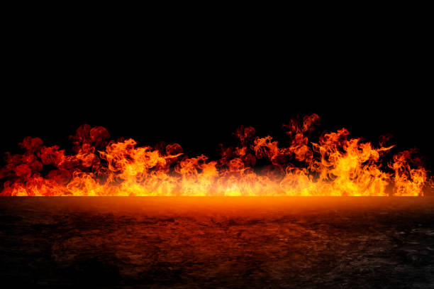 istock Display free space next to the burning flames 1463114909