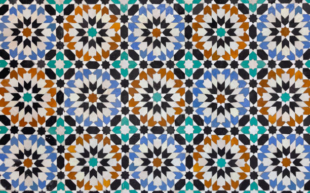 istock textures of ancient moroccan ceramic mosaic with geometric and floral pattern 1463115030