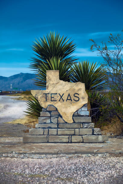 Welcome to Texas sign 7 stock photo