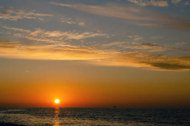 istock Beautiful sunset over the sea 1463117823