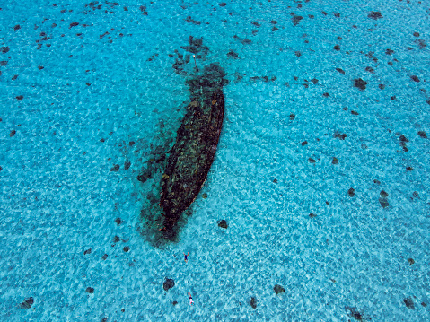 Shipwreck near Cocos Keeling Island