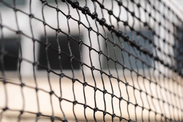 Tennis court background in the day light stock photo