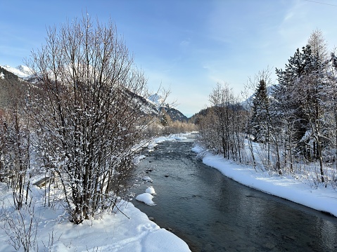 River in the winterwonderland
