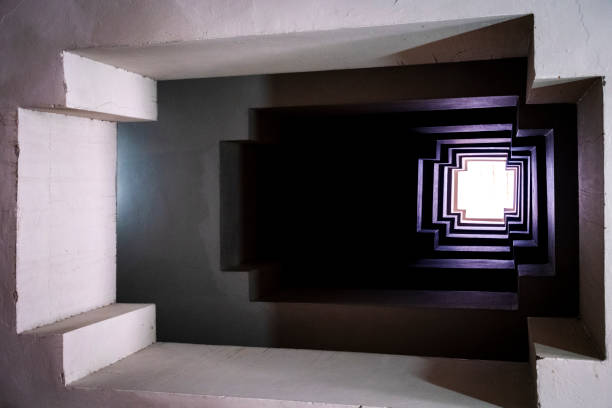 istock Deep architecture of an old apartment space 1463144473