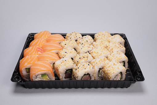 sushi japanese food background