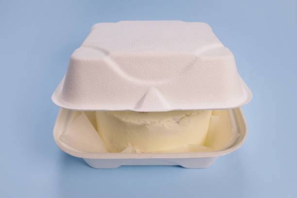 istock Bento cake in a box on a blue background 1463177628