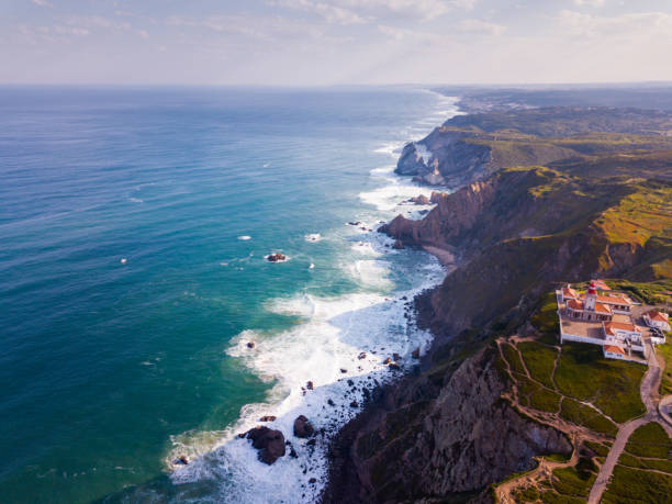 istock Cabo da Roca Lighthouse. Portuguese Farol de Cabo da Roca is most westerly European extent 1463185801